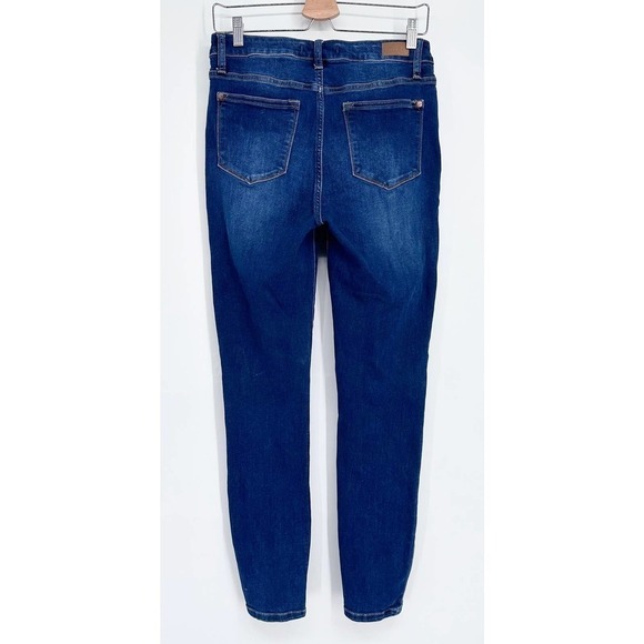Judy Blue High Rise Mid Seam Stitch Skinny Fit Ankle Jeans Blue Size 7/28 - Picture 4 of 6